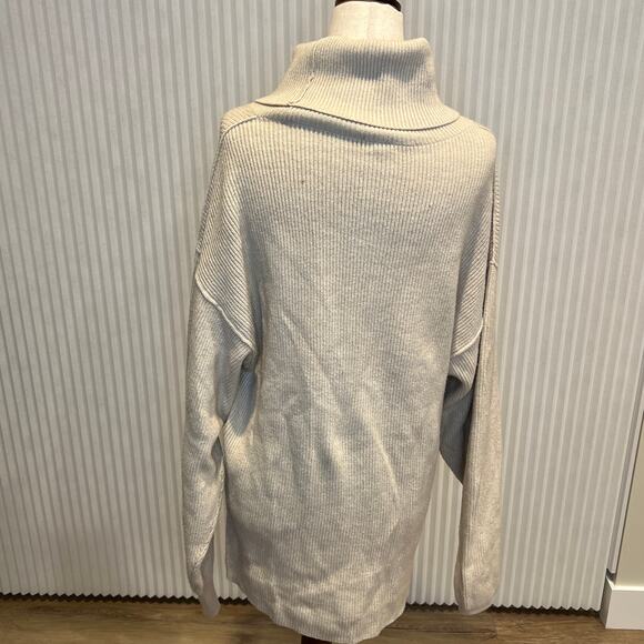 FREE PEOPLE Women's Softly Structured Tunic Size XS In Heather Oatmeal - Picture 5 of 11